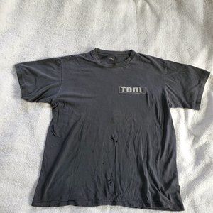 Vintage 1997 Tool Aenima Alien Fetus Giant Distressed/Grunge T Shirt, Sz XL